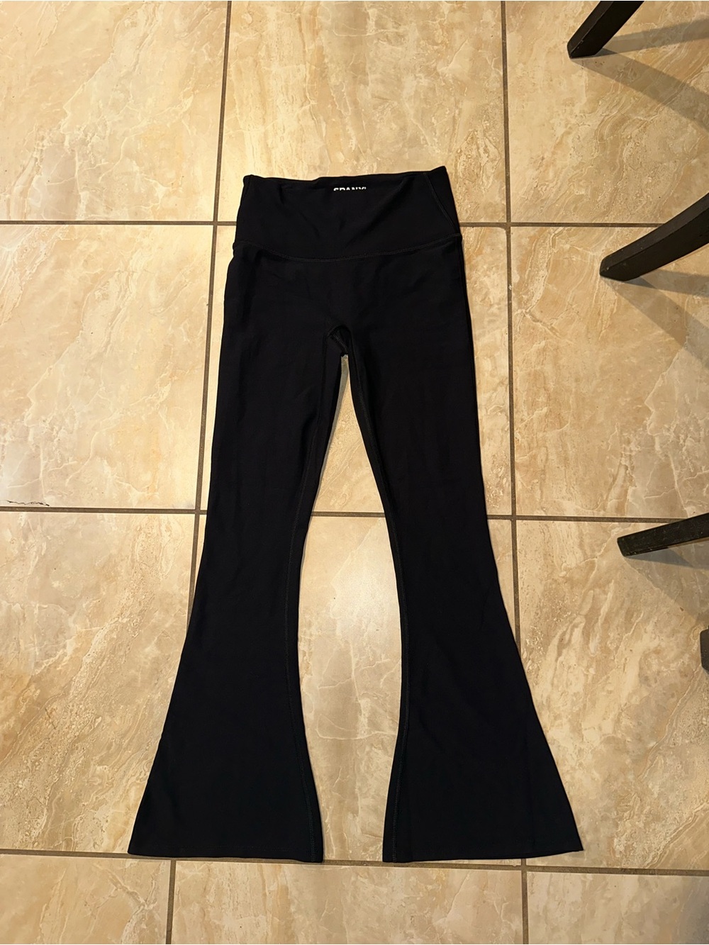 Black SPANX BOOTY BOOST FLARE LEGGINGS SIZE L